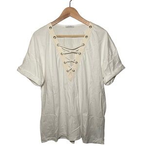 ZARA | Nautical 100% Cotton Top